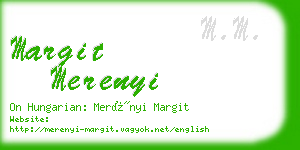 margit merenyi business card